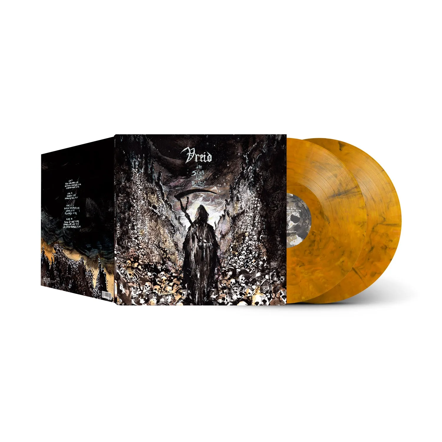Vreid The Skies Turn Black 2LP orange marble Ltd 100