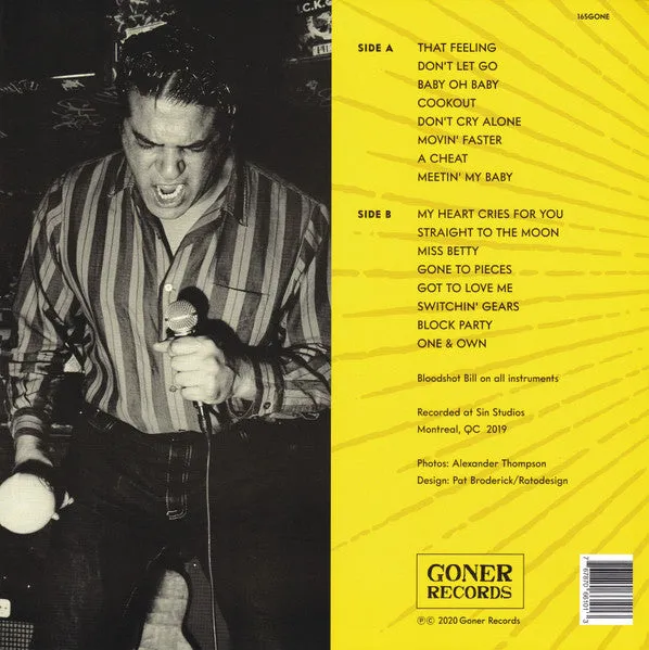 Bloodshot Bill Get Loose Or Get Lost vinyl LP blå brukt