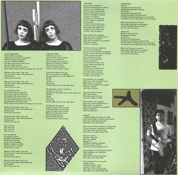 Current Affairs Off The Tongue LP rød vinyl brukt post-punk