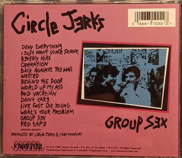 Circle Jerks Group Sex CD brukt hardcore