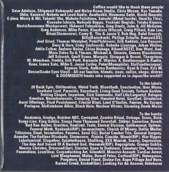 Coffins Buried Death CD brukt gatefold death metal