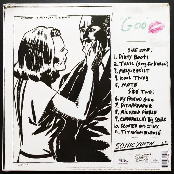 Sonic Youth Goo LP 180g reissue alternativ rock brukt