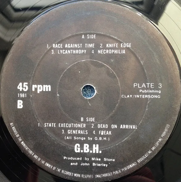 G.B.H. Leather Bristles Studs And Acne vinyl LP brukt