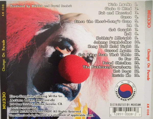 MU330 Chumps On Parade CD album brukt VG+