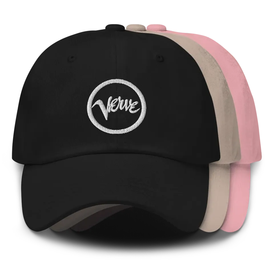 Verve Classic Logo Dad caps svart justerbar