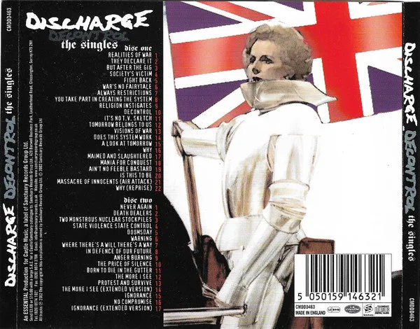 Discharge Decontrol The Singles 2xCD brukt