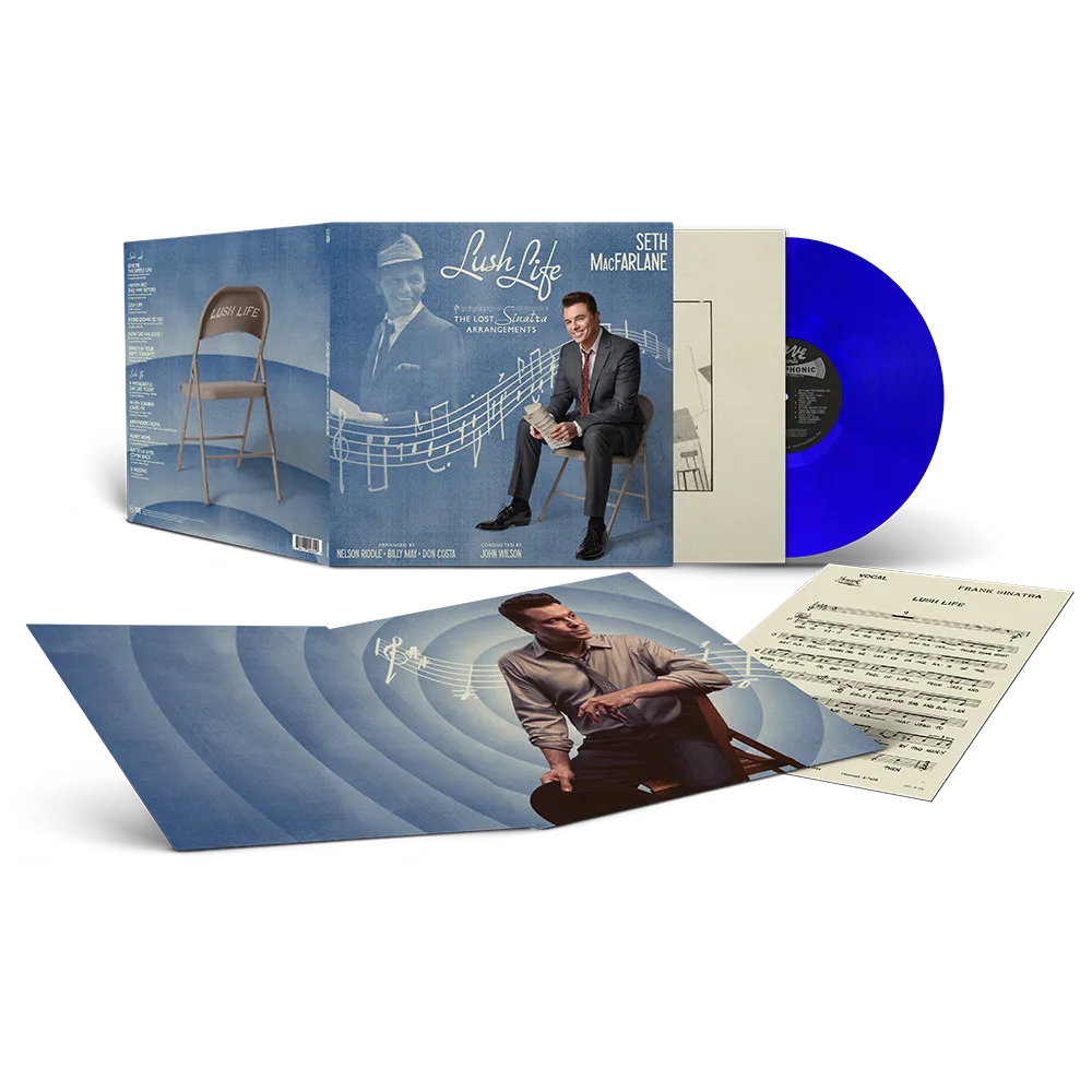 Seth MacFarlane Lush Life blå vinyl LP Sinatra