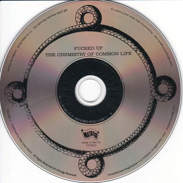 Fucked Up The Chemistry Of Common Life CD brukt hardcore