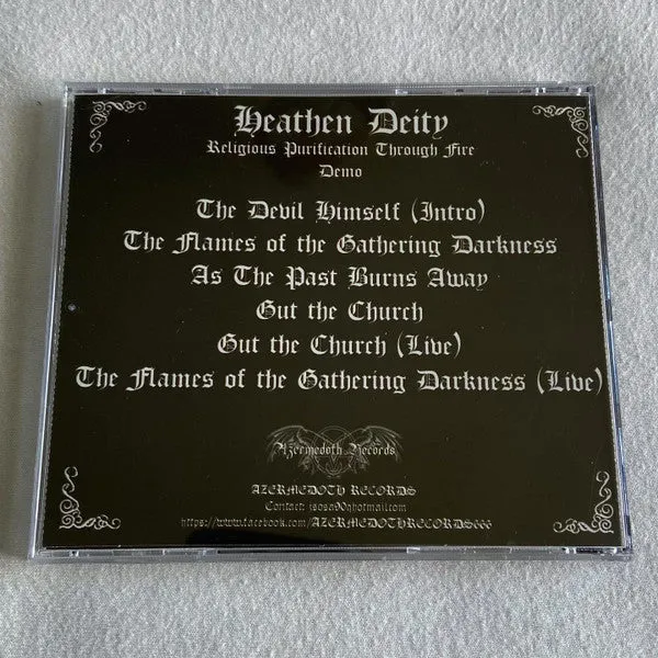 Heathen Deity Religious Purification CD brukt black metal