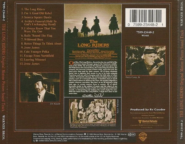 Ry Cooder Long Riders 7599-23448-2 CD brukt soundtrack
