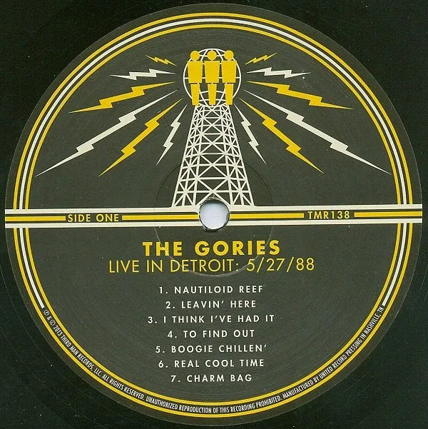 The Gories Shaw Tapes LP live Detroit garage
