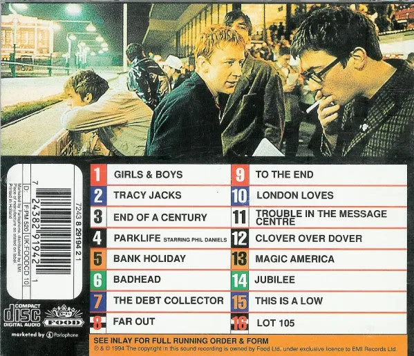 Blur Parklife CD album britpop brukt
