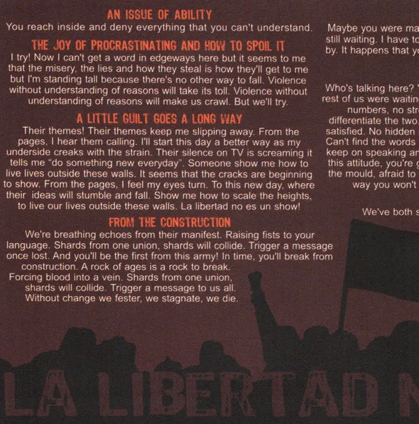 Mercury League La Libertad No Es Un Show CD brukt punk