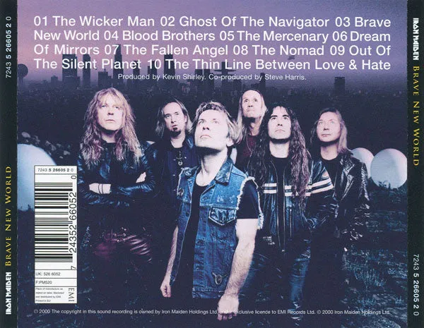 Iron Maiden Brave New World CD brukt album heavy metal