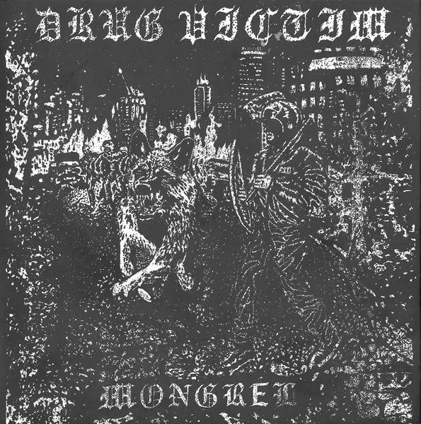 Drug Victim Mongrel 7" grønn vinyl brukt