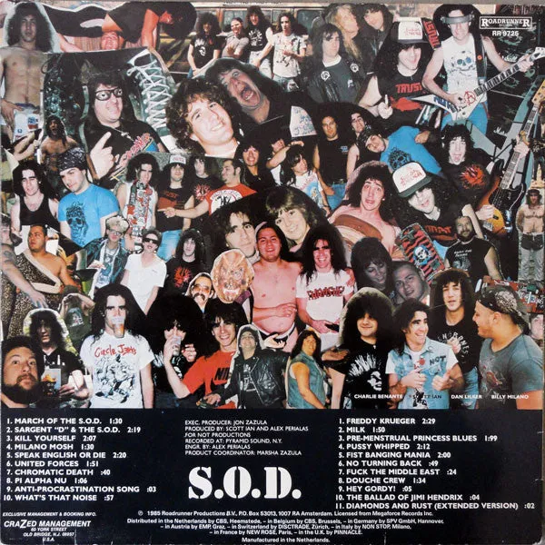 S.O.D. Speak English Or Die vinyl LP brukt thrash