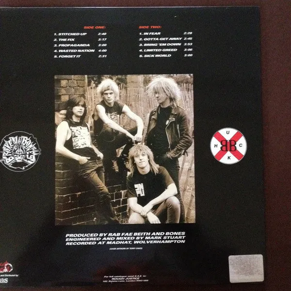 Broken Bones Stitched Up LP vinyl brukt hardcore
