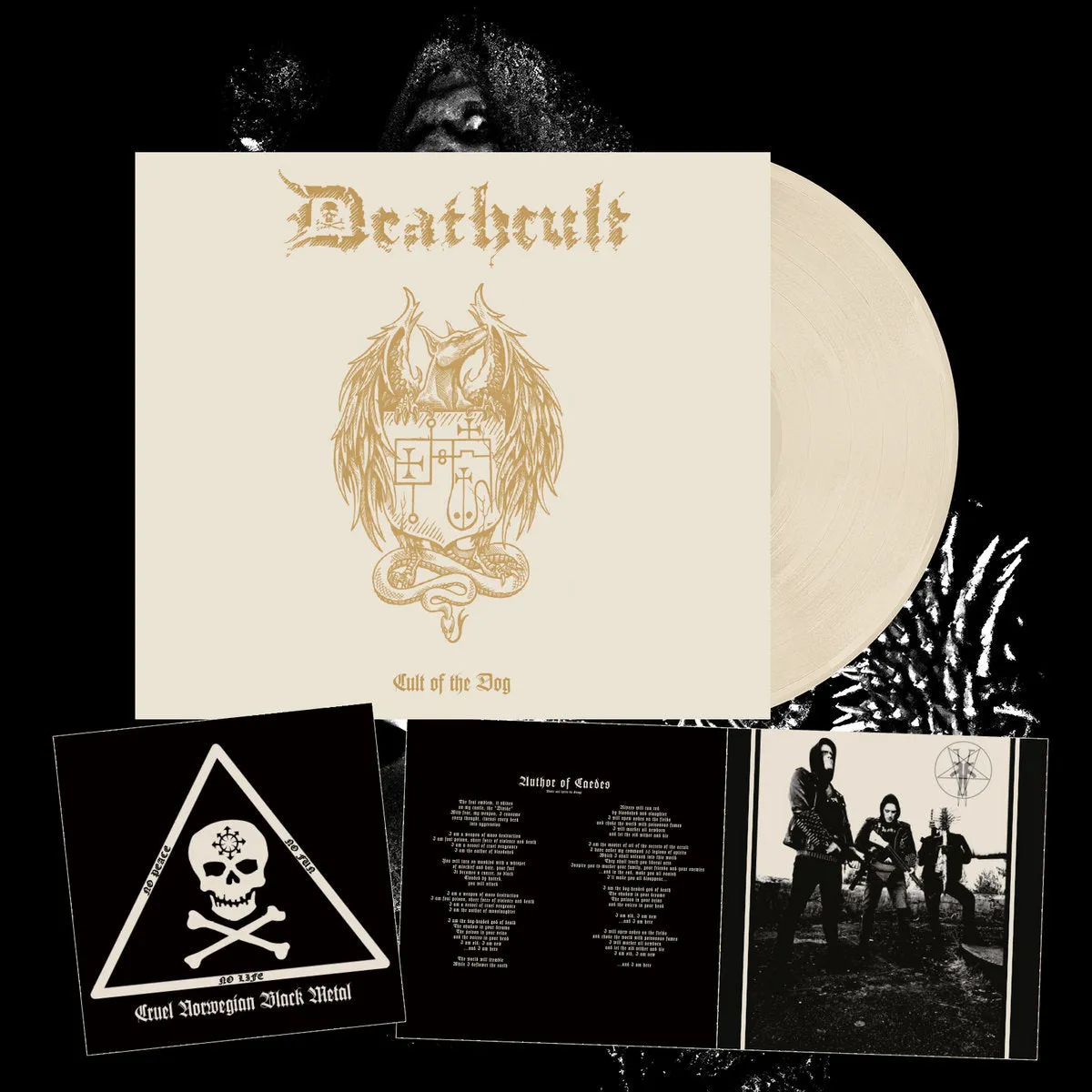Deathcult Cult Of The Dog LP bone vinyl