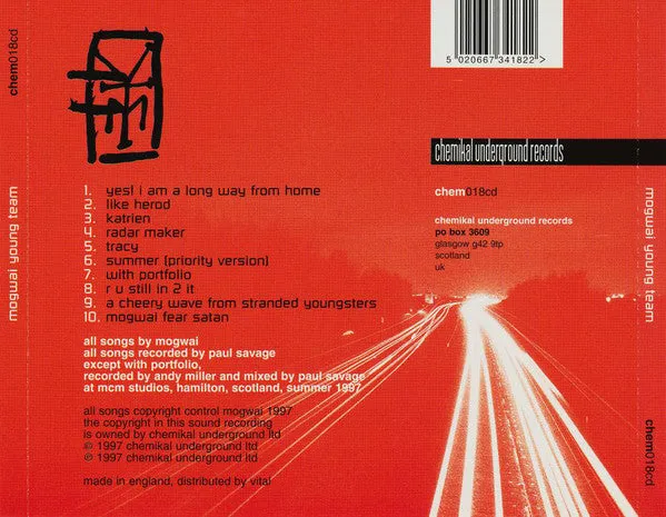 Mogwai Young Team brukt CD post-rock reissue