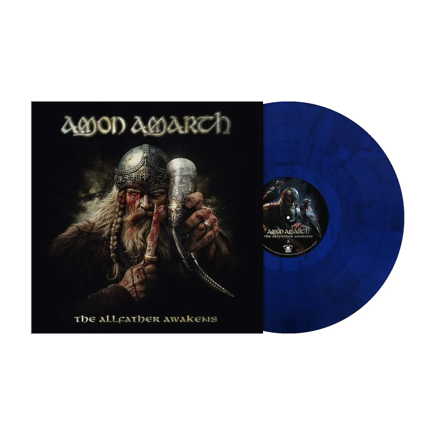 Amon Amarth The Allfather Awakens LP Wave Ruler blå vinyl limitert