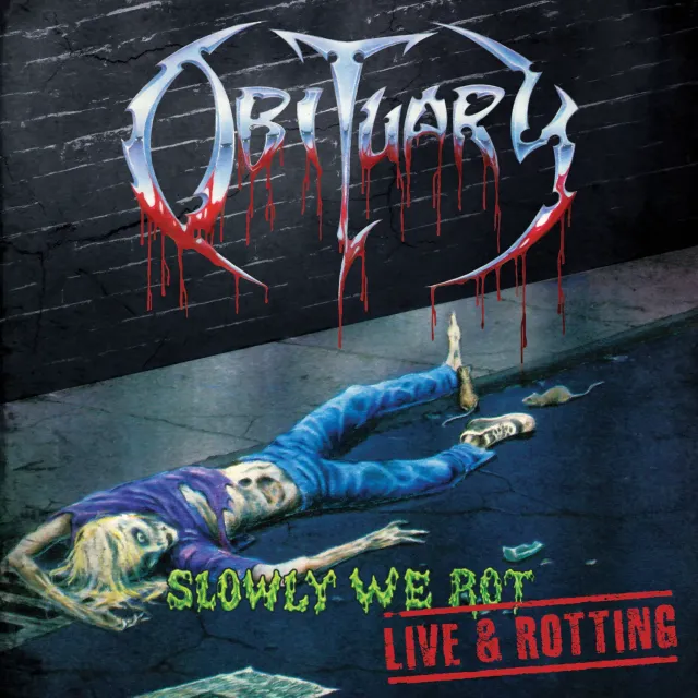 Obituary Slowly We Rot Live LP slime green vinyl