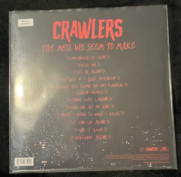 Crawlers The Mess We Seem To Make vinyl LP blå splatter brukt