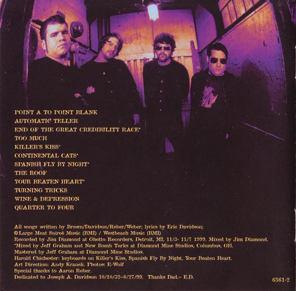 New Bomb Turks Nightmare Scenario CD brukt garasjepunk