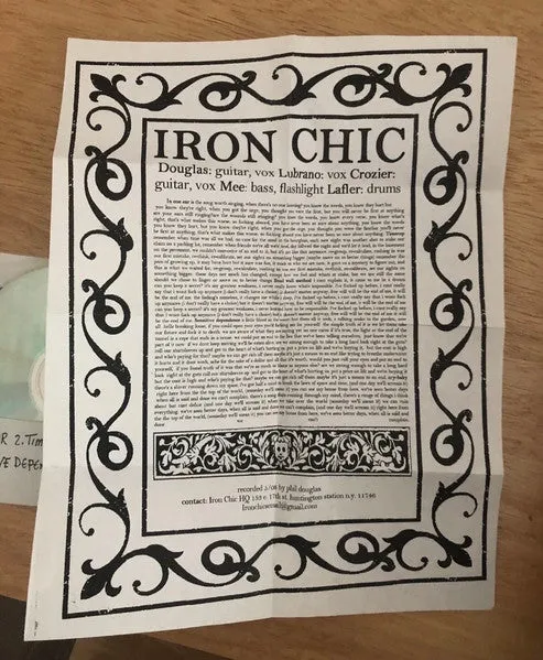 Iron Chic Demo 08 CDr brukt punk sjelden