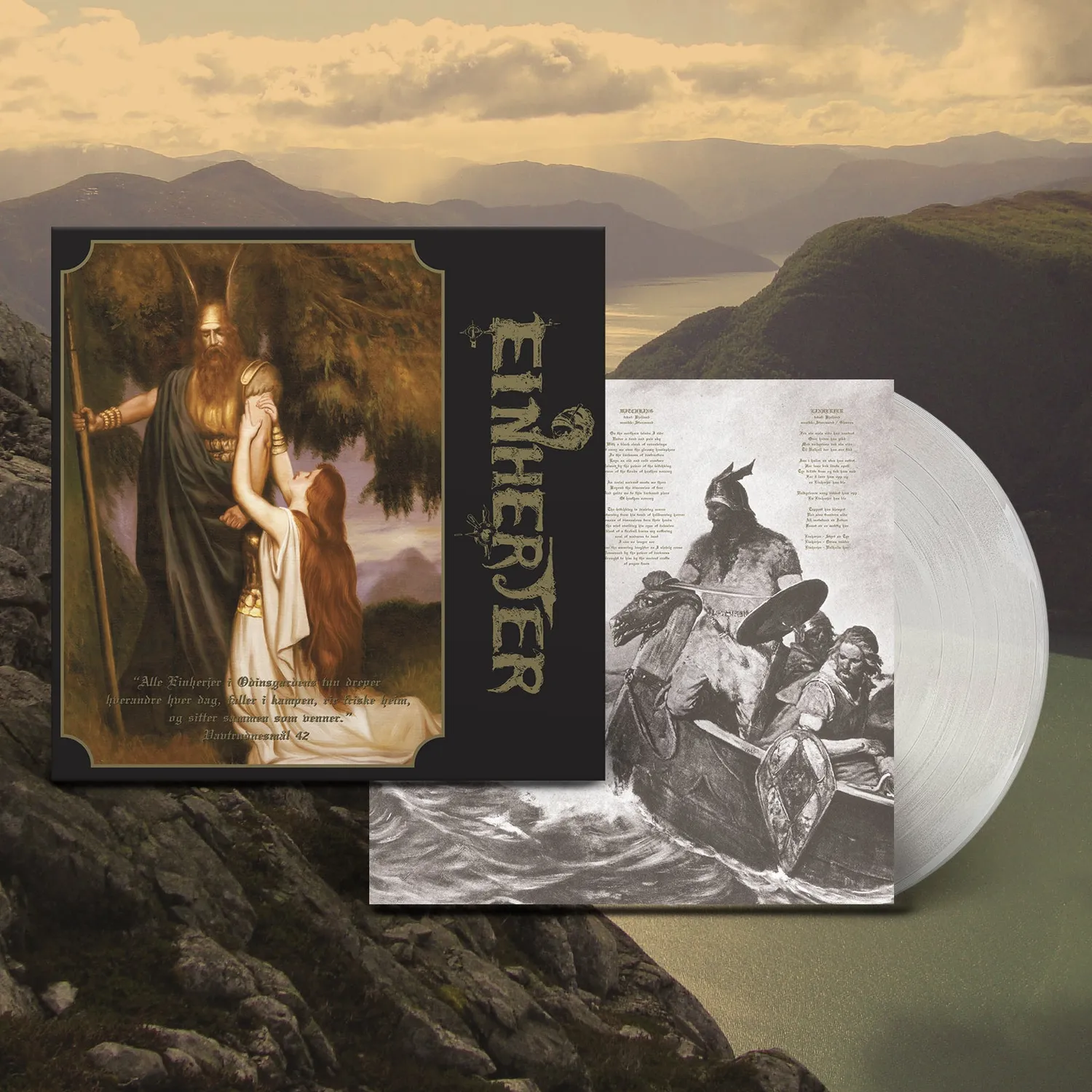 Einherjer Aurora Borealis Leve Vikingånden LP clear