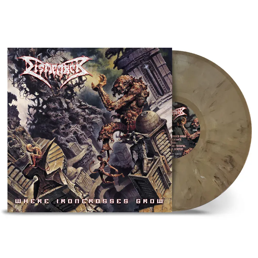 Dismember Where Ironcrosses Grow LP sand marbled vinyl