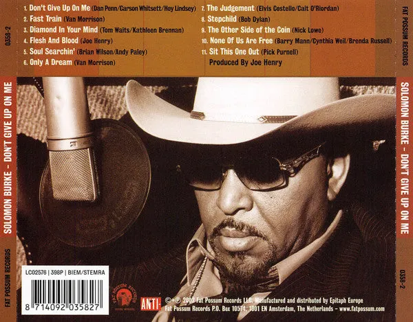 Solomon Burke Don't Give Up On Me CD brukt soul