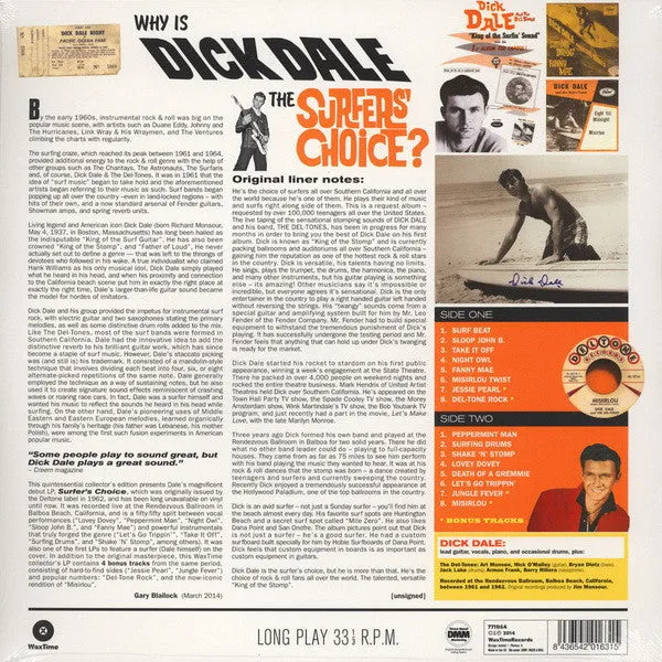 Dick Dale Surfers' Choice LP 180g brukt – surf