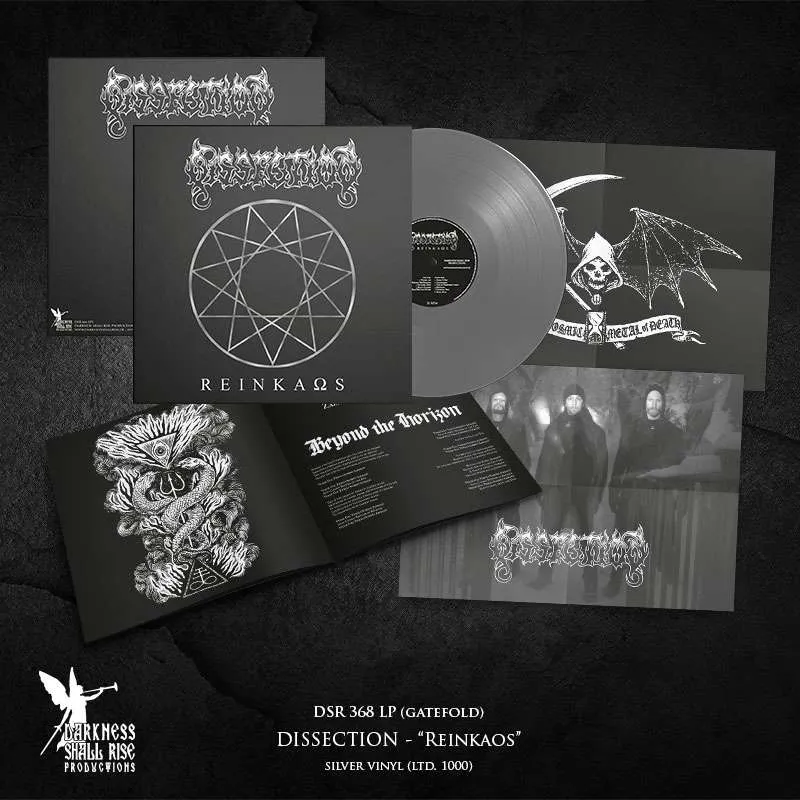 Dissection Reinkaos LP sølv vinyl booklet