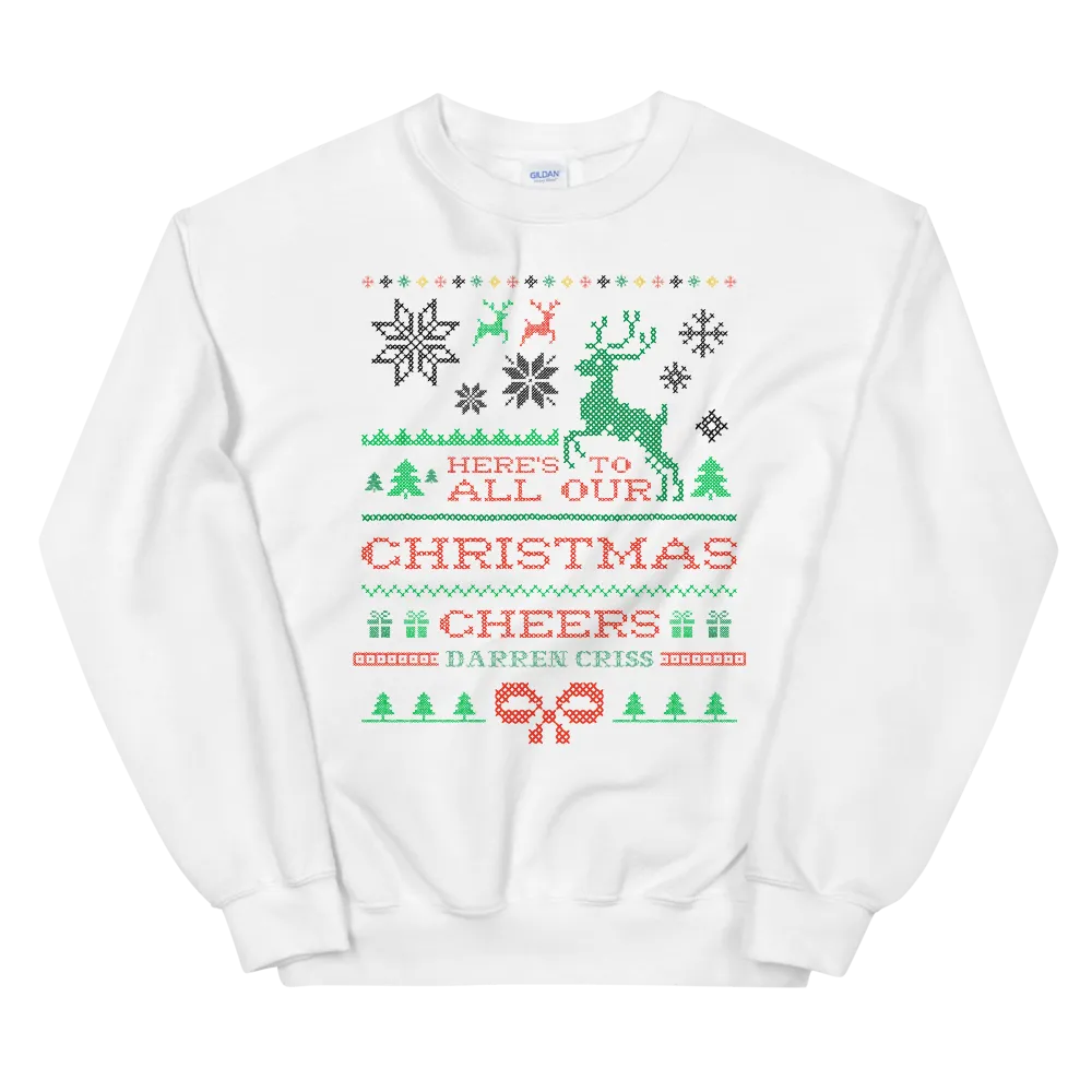 Darren Criss Christmas Cheers genser crewneck bomull