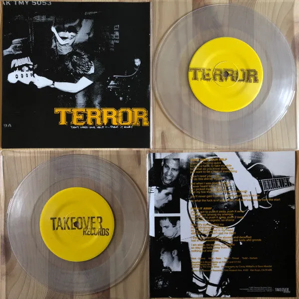 Terror Don't Need Your Help 7" brukt clear vinyl