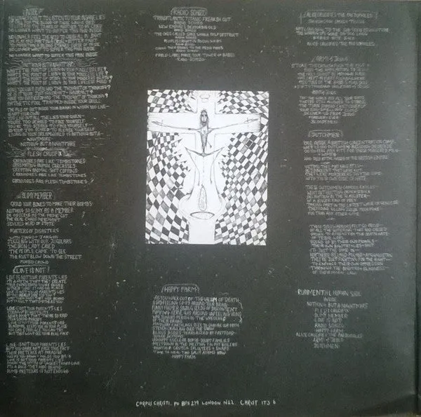 Rudimentary Peni Death Church LP vinyl brukt deathrock