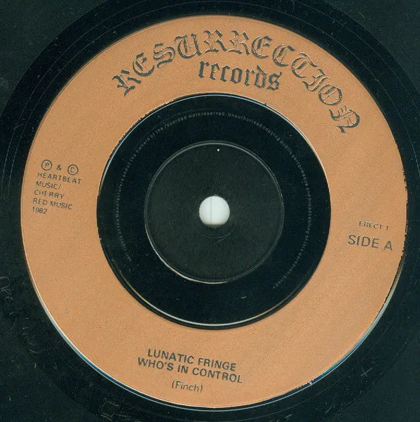 Lunatic Fringe Who's In Control 7" EP brukt punk