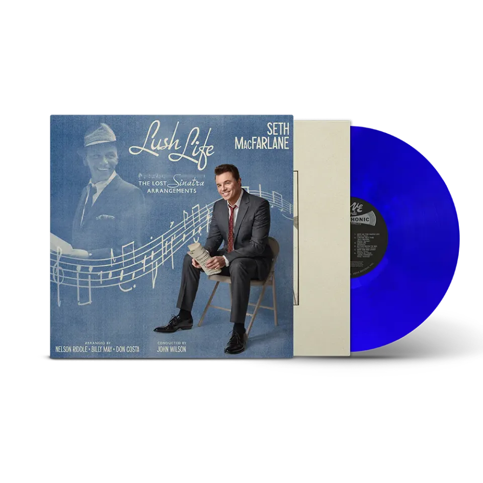 Seth MacFarlane Lush Life blå vinyl LP Sinatra
