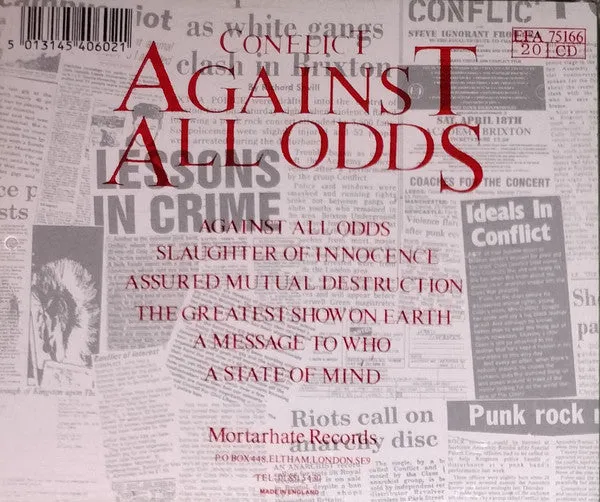 Conflict Against All Odds CD brukt punk