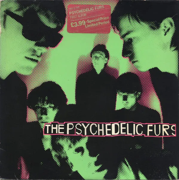 Psychedelic Furs debut LP vinyl brukt grønt cover