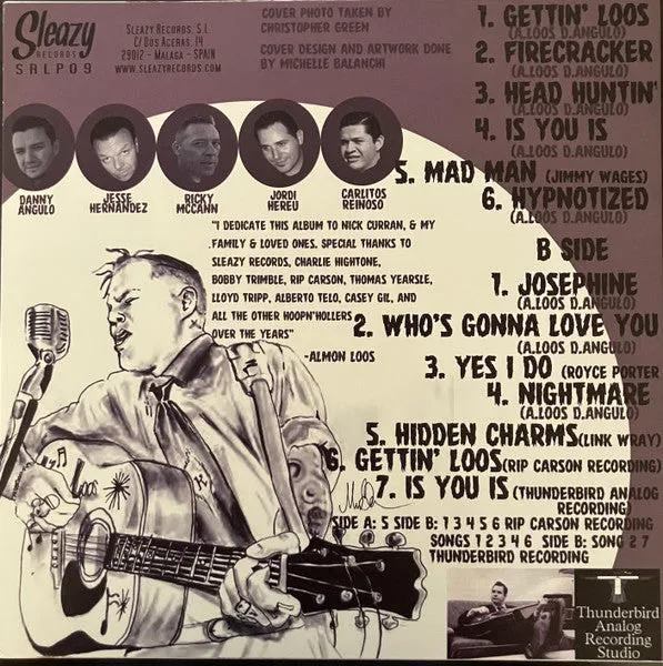 Almon Loos Gettin' Loos LP vinyl rockabilly brukt