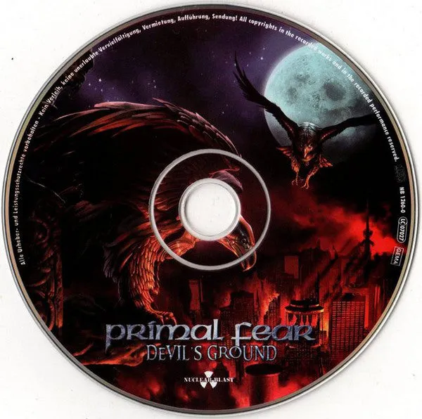 Primal Fear Devil's Ground CD digipak brukt