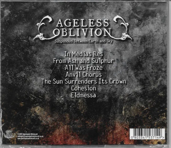 Ageless Oblivion Suspended Between Earth And Sky CD brukt prog-død