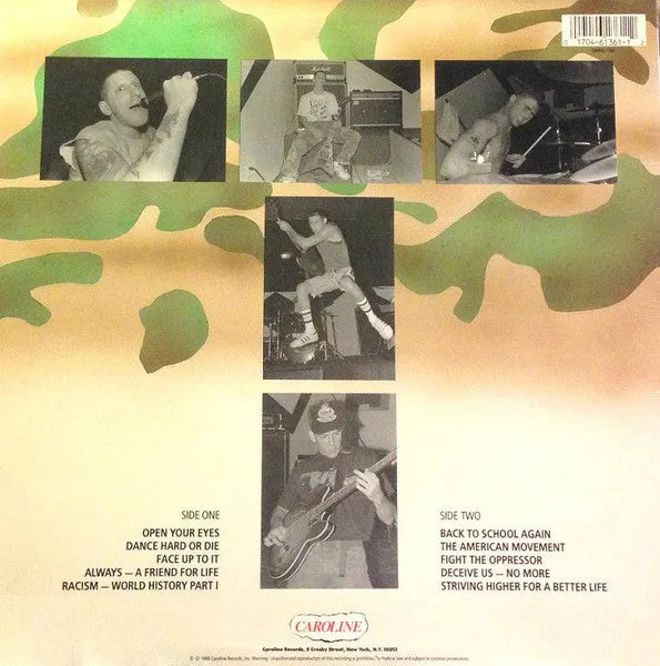 Warzone Open Your Eyes LP brukt 1988