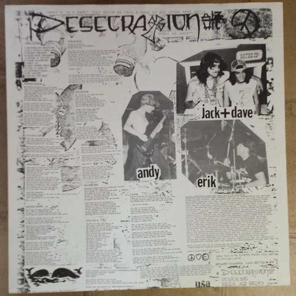 Desecration Desecration Crunch LP brukt split punk