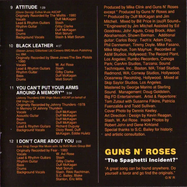 Guns N' Roses The Spaghetti Incident? CD album brukt